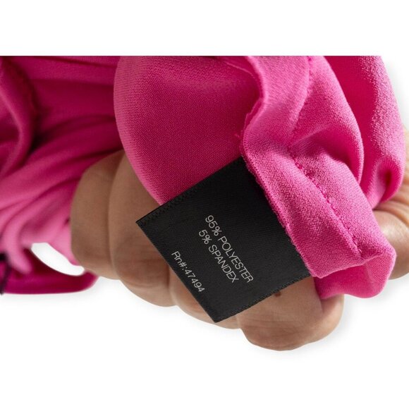 Norma Kamali - Diana Dress Orchid Pink One Shoulder Ruched Formal SZ XS - Picture 7 of 12